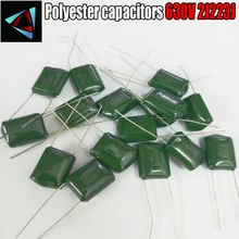 10 шт. лавсановой пленки конденсатор с алюминиевой крышкой, 630V 2J223J 0,022 мкФ 22nF 2J223 5% полиэстеровый пленочный конденсатор