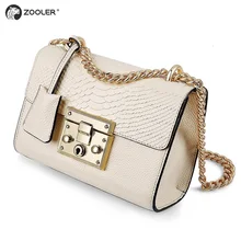 Лидер продаж! Большая распродажа женской сумки! ZOOLER сумка из натуральной кожи королевская элегантная сумка сумки на плечо цепи bolsa feminina# B156