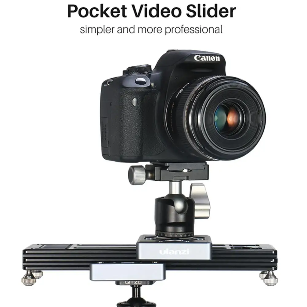 

Ulanzi SL-260 Camera Slider Pocket Track Rail for Video Camera DSLR Camcorder Phone Mini Portable DSLR Slider Rail