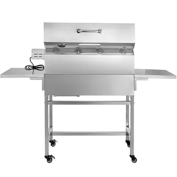 

201 Stainless Steel Construction Gourmet BBQ Charcoal Grill 337 Square Inch, Outdoor for Camping