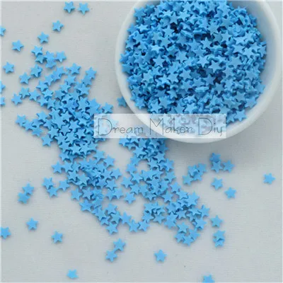 Г/лот 100 полимерная Горячая глина брызгает прекрасная звезда для ремесел, DIY конфетти - Цвет: light blue