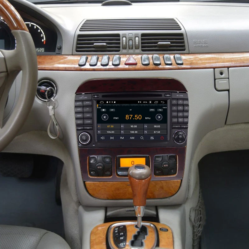 Xonrich 2 din Android 9,0 автомобильный dvd-плеер для Mercedes Benz S-Class W220 W215 S280 S320 S350 S500 радио мультимедиа gps навигация