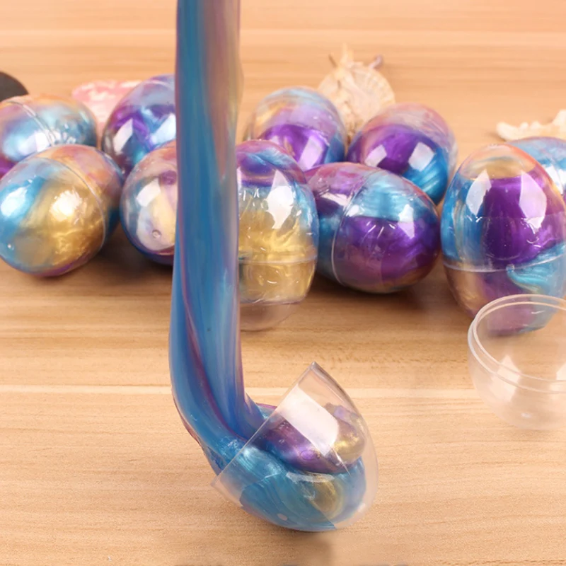 

Slime Ball Crystal Fluffy Toys DIY Mud Cloud Glue Soft Clay Anti-stress Light Modeling Paste Antistress Toys Kids Slime Egg