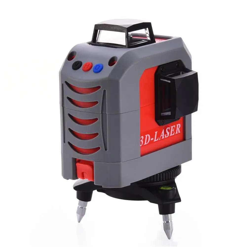 

Red 12Lines 3D FC-185S Laser Level Self-Leveling 360 Horizontal and Vertical Cross Super Powerful Red Laser Beam Line