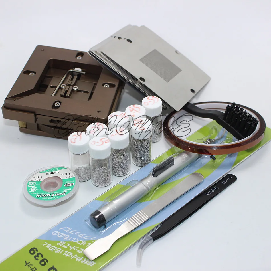 BGA reballing kit, universal BGA Jig Holder, 80/90mm BGA reball station