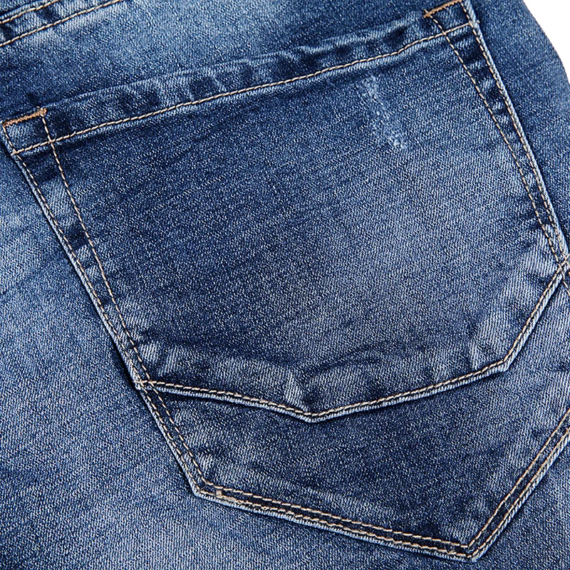 GLO-STORY, Мужская Уличная одежда в стиле хип-хоп, модные джинсы для мужчин, полная длина, облегающие, с потертостями, рваные, узкие джинсы, MNK-8208