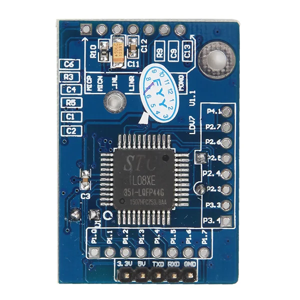 CLAITE 1 шт. 5 в распознавание голоса модуль голосовой платы VRM LD3320 ASR power 43x29,7 мм