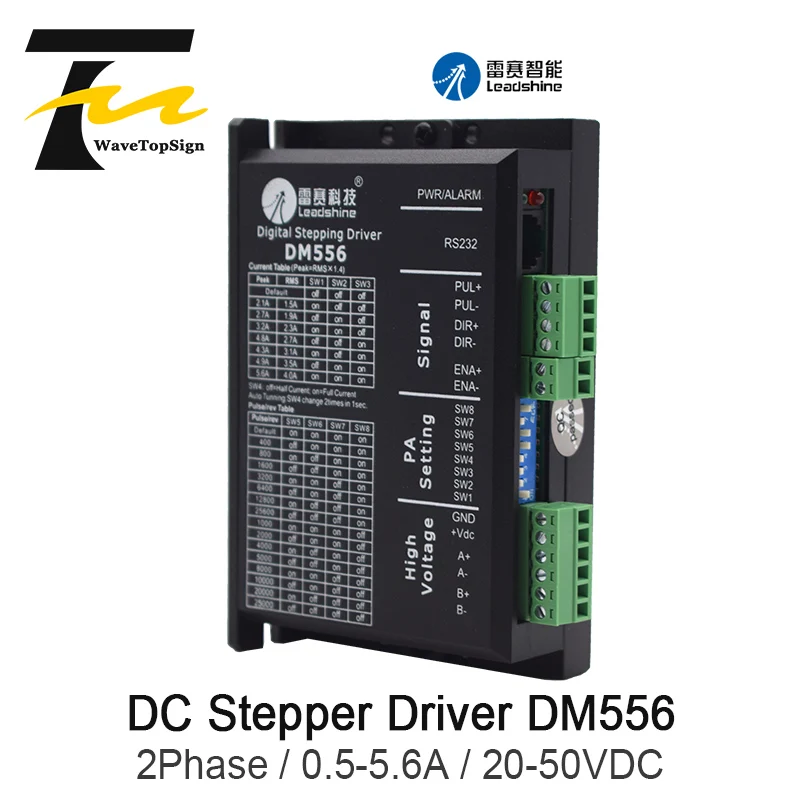 Leadshine 2 фазы Цифровой Драйвер шагового двигателя DM556 входное напряжение VDC20 50V тока