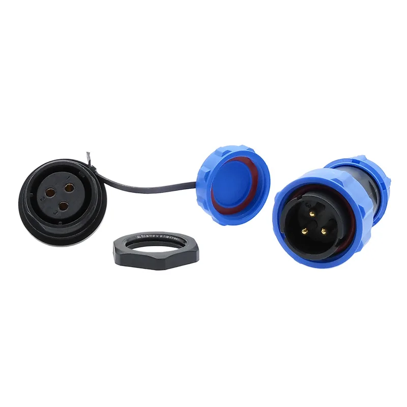 SP2110 SP2112 водонепроницаемый разъем задняя гайка SP21 2pin 3pin 4pin 5pin 7pin 9pin 12 pin IP68 разъемы