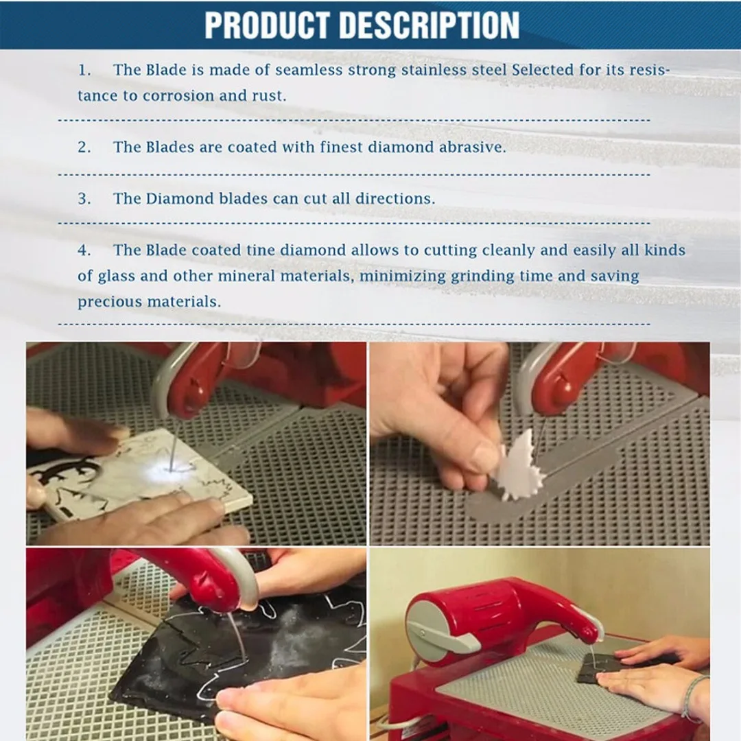 1pcs 143mm Stained Glass Replacement Blade for Gemini Taurus 3 Ring Band Saw