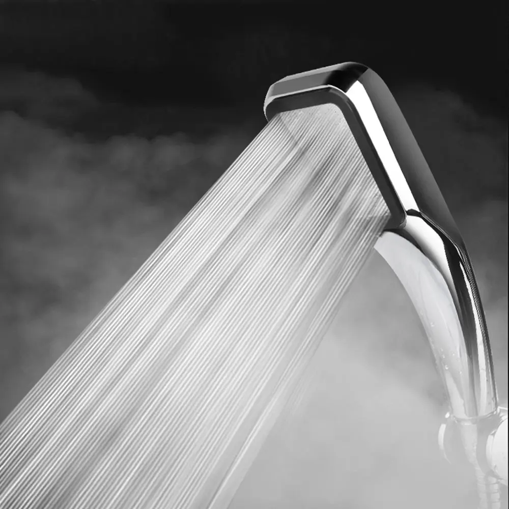 

300 Holes Shower Head Powerful Rainfall Handheld Showerhead Bathroom Square Saving Water Shower Head