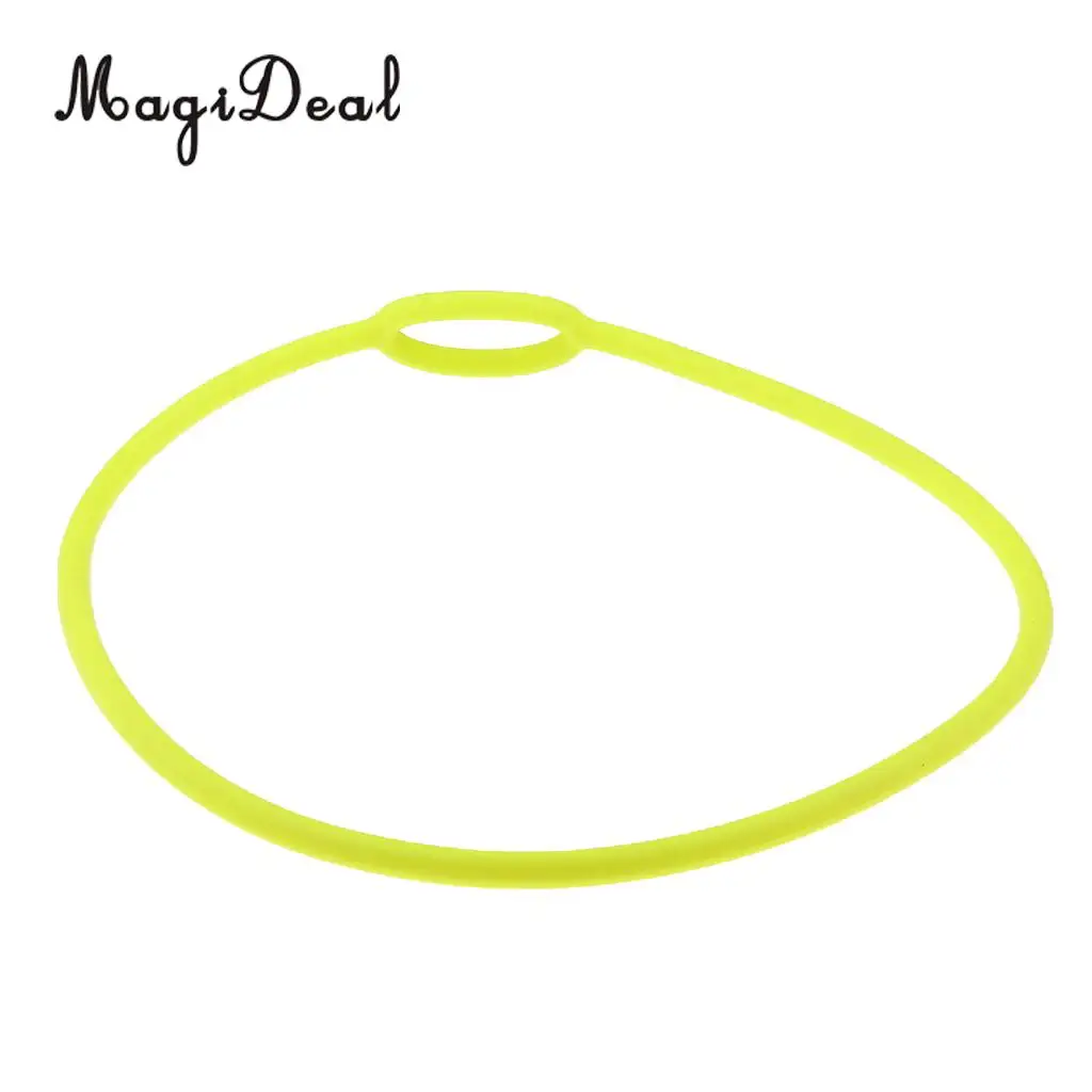 MagiDeal Scuba Diving Dive Silicone Regulator Necklace Holder Accessories 72cm Yellow/62cm Black