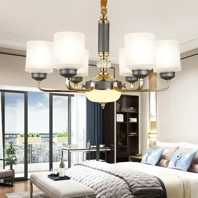 Современные золотые металлические светодиодные люстры освещение гостиная светодиодная подвесная люстра акриловая столовая крепеж для