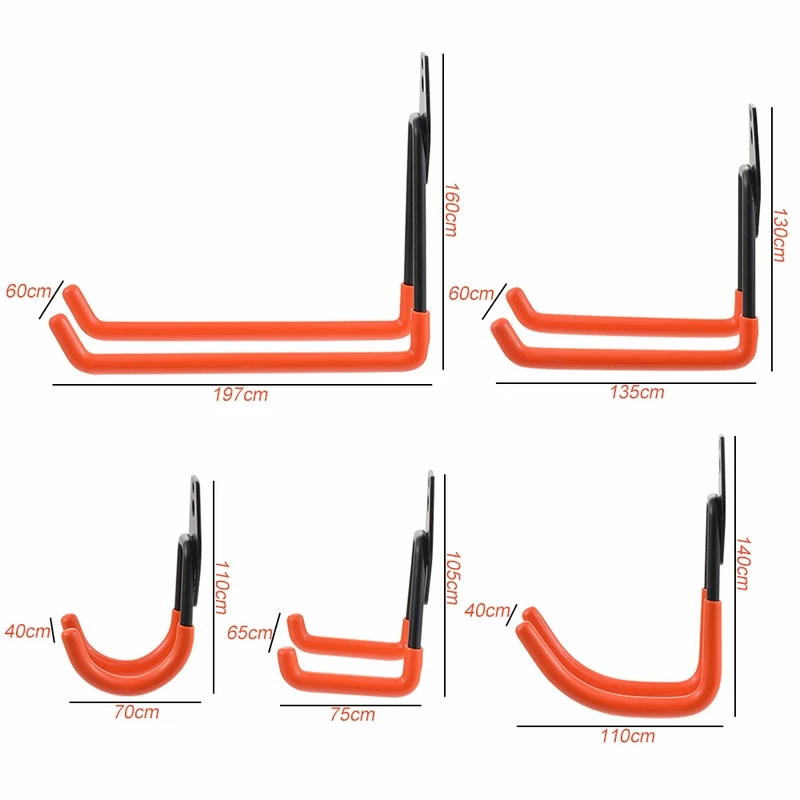 5 крючков настенные стеллажи для хранения оранжевый склад крюк и винт установка сверхмощный для организации держатель электроинструментов