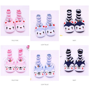 

New fashion baby shoes 0-1 years old men and women baby toddler shoes soft bottom cotton tie does not fall back before the shoes