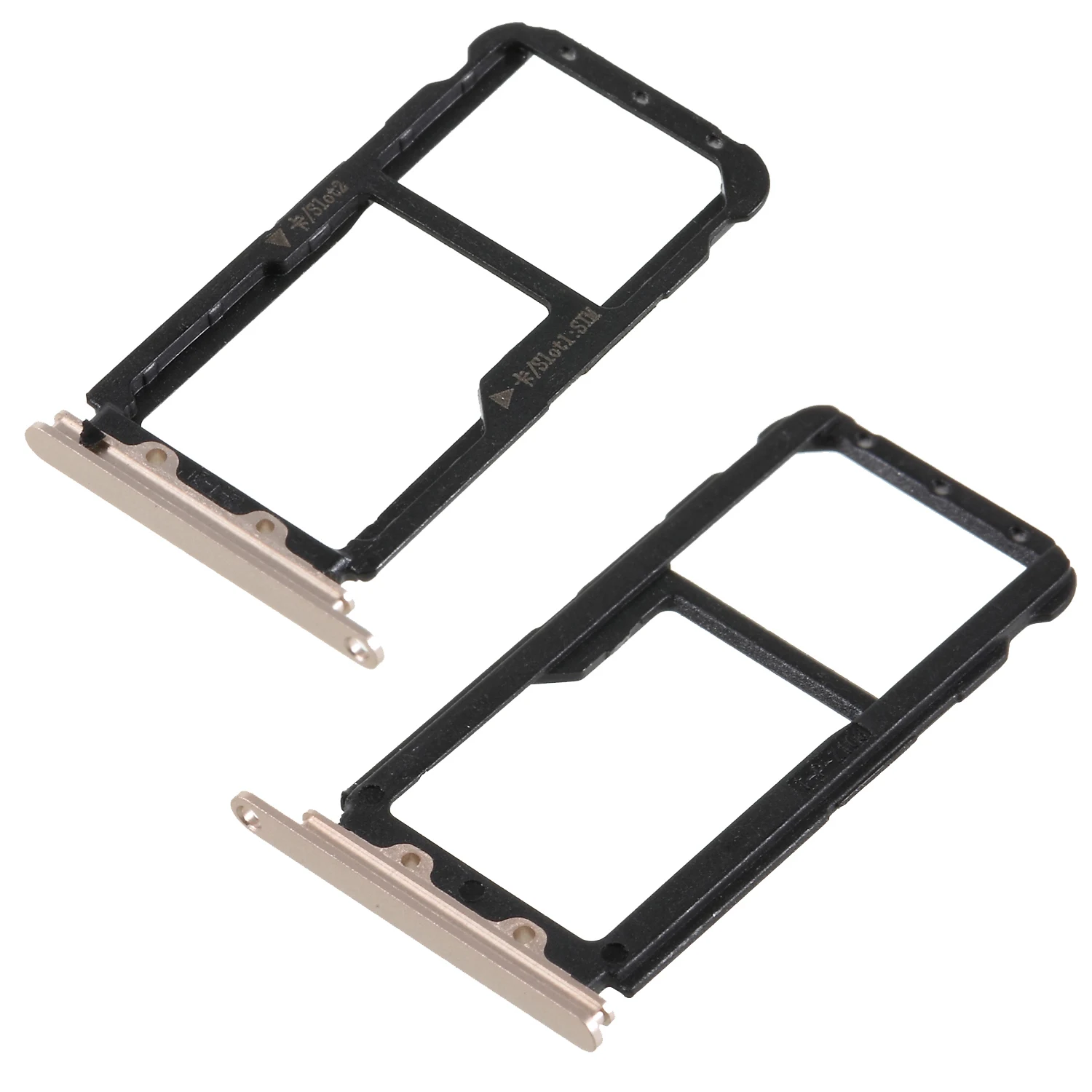 Dulcii OEM Dual SIM MicroSD Card Tray Slot Repair Part for Huawei nova 2 - Gold | Мобильные телефоны