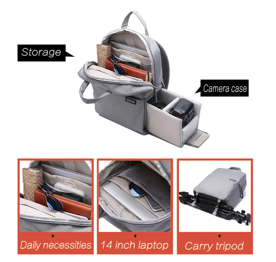 Горячая Распродажа CADeN L5 dslr камеры, водонепроницаемый мешок плеча ноутбук цифровой камеры и объектива фотография багажные сумки чехол для