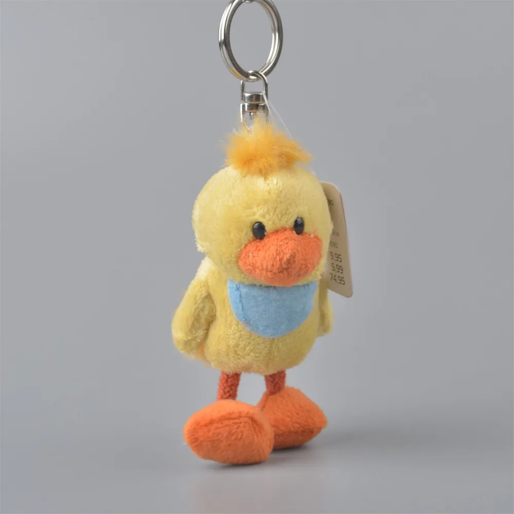 5 Pcs Yellow Duck Pendant Stuffed Plush Toy Keyring, Key holder / Keychain Gift Free Shippingin