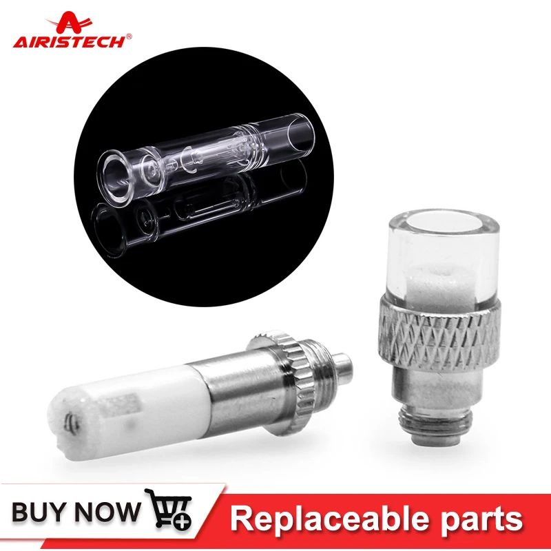 

Airistech Headbanger Vaporizer Coil Head Q1 Dip Q2 Dab Replacement for Qtip cbd tank Qcell Quartz heating Coils water bubbler