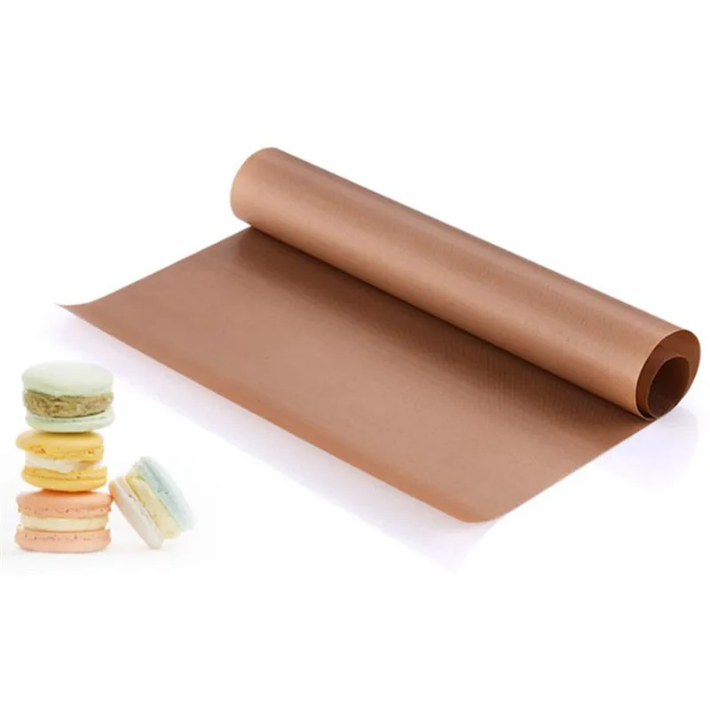 

Teflon Heat Press Pad Reusable Baking Mat Non Stick Craft Sheet Heat Resistant Easy to Clean BBQ Grill & Baking Mats Macarons
