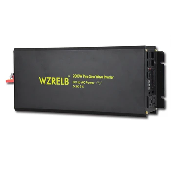 

2000w Pure Sine Wave Power Inverter Off-grid Charger Solar Battery Car Controller LED display DC 12V 24V 48V to AC 120V 220V