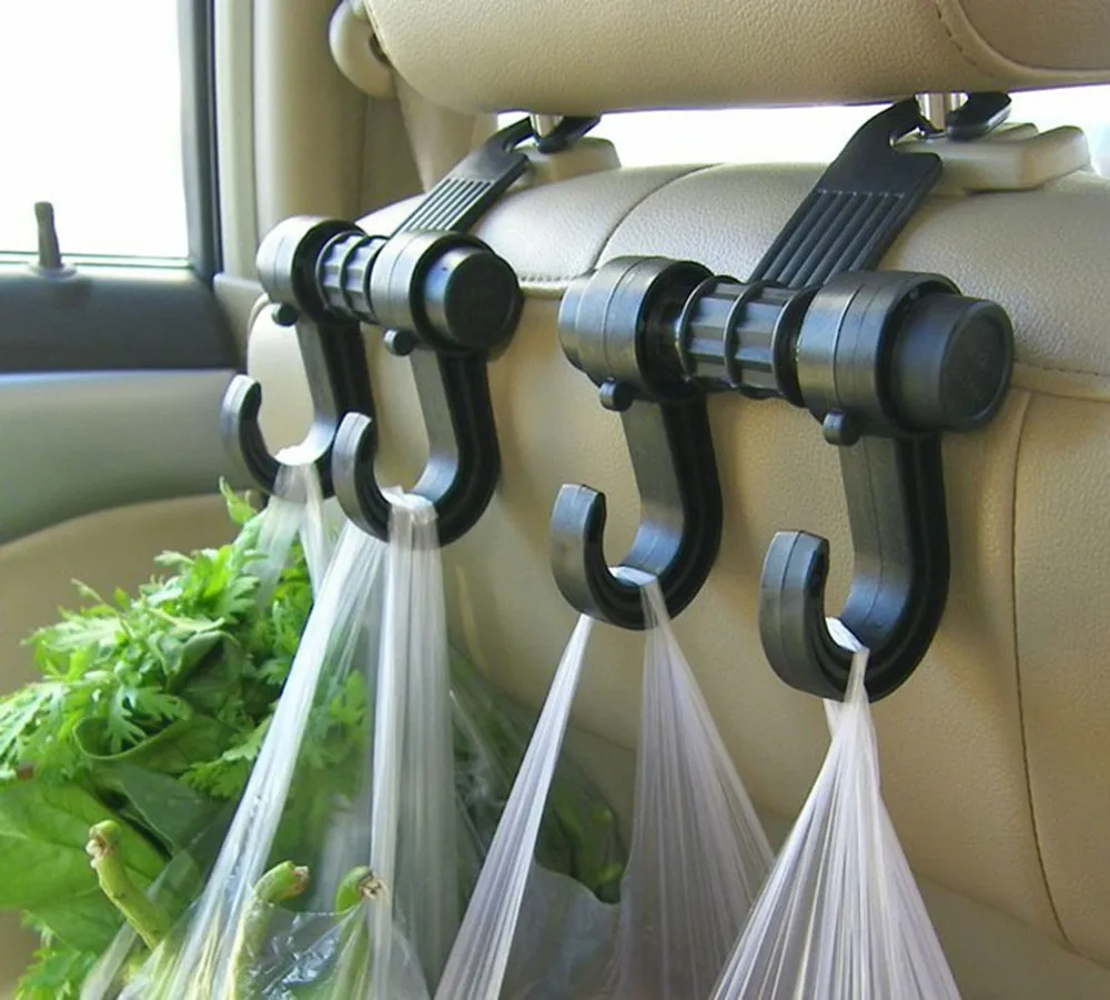

2PC Car Seat Back Storage Hook Sundries Hanger Bag Holder Universal Automobiles Headrest Storage Hooks Clips Universal