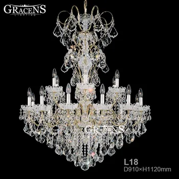 

Modern Large Crystal Chandelier Light Fixture K9 Crystal lustres de cristal Hotel Project Stairs Lamp Villa Foyer Candelabro