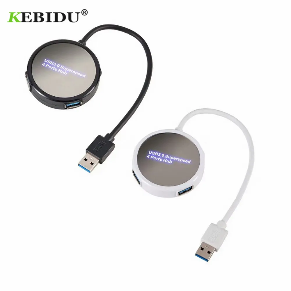 KEBIDU usb концентратор 4 порта USB 3 0 Разветвитель переключатель с отражением портов поверхность портативный