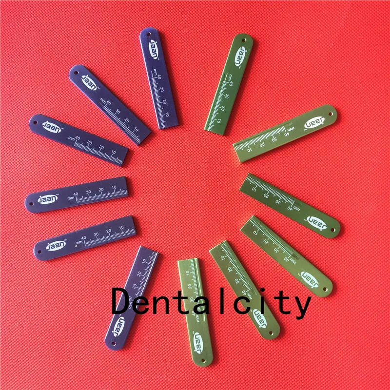 12pcs Dental Endo Rulers Span Measure Scale Endodontic made in