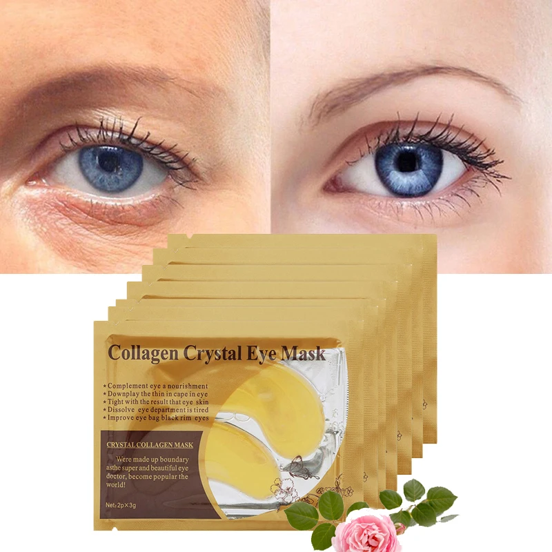 

Collagen Gold Eye Mask Remove Dark Circles 20pcs/10Pack Anti Aging Eye Patches Moisturizing Anti-Puffiness for Face Skin Care