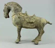 Collectible antique Decorated Old Handwork Bronze sculpture Horse statue
