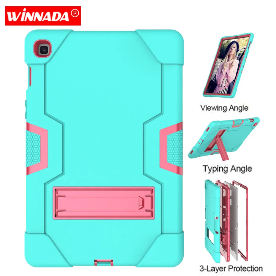 

Case For Samsung galaxy Tab S5E SM T720 Non-toxic Kids Safe Heavy Duty Silicone Cover Protective Shockproof Stand tablet cover
