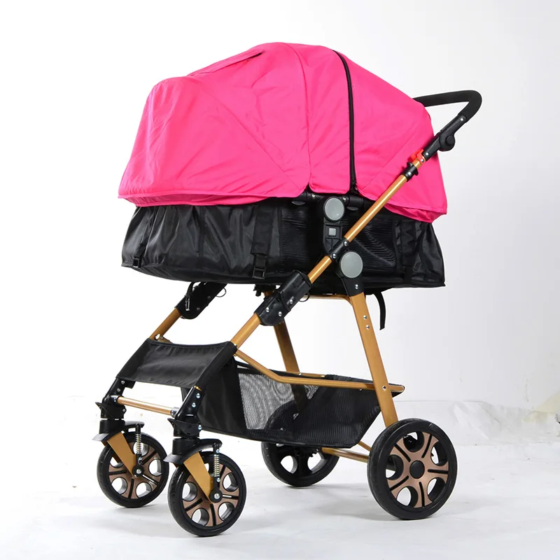 Hot Sale Baby Strollers Infant Adjustable Full Sun Shade Baby Sleeping Pushchair Carriage Basket
