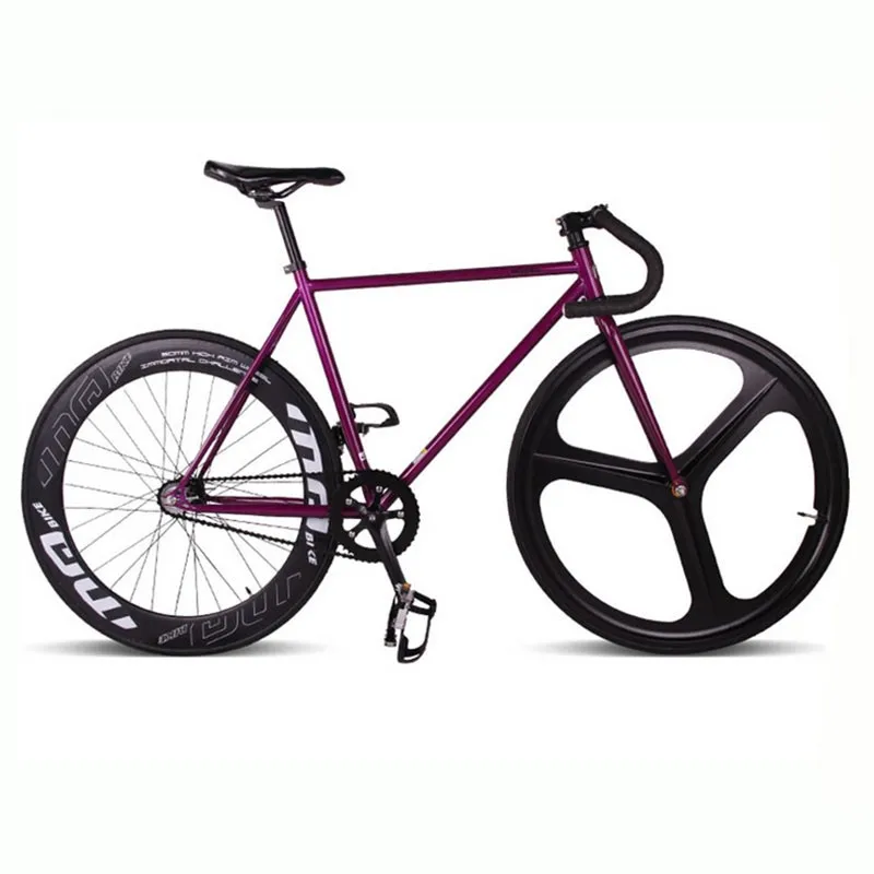 Колеса из магниевого сплава, 3 Спицы, fixie велосипед, велосипед с фиксированной передачей 700C* 23 70 мм, обода 52 см, рама DIY, велосипед, Полный дорожный велосипед