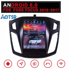 Tesla стиль Android6.0 большой экран автомобиля нет DVD плеер gps навигация для Ford Focus 2012- Авто навигационная система, стереомагнитола головное устройство мультимедийный