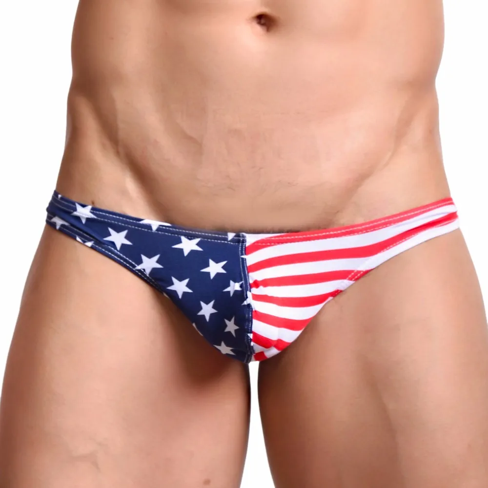 

Men's Soft And Stripe Natural Cotton Washed Printed Breathable Sexy men gay underwear seamless men panties