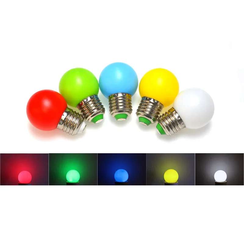 G45 светодио дный светодиодный свет E27 1 Вт экономия энергии мини лампа 220-110 В ночник украшения белый/красный/синий/зеленый/желтый/розовый 10 шт./лот
