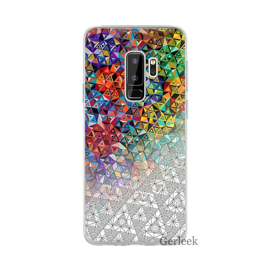 Чехол Gerleek ярких цветов для Samsung Galaxy S3 S4 S5 S6 S7 Edge S8 S9 S10e S10 Plus Note 8 9 M20