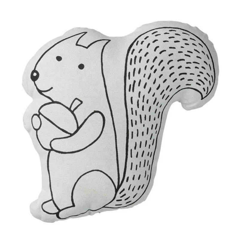 

Squirrel pillow baby boy girl rooms pillows children beding cushions infant travesseiro almofada baby oreiller bebes kids gift
