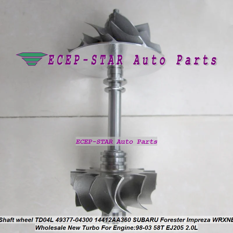ph Turbo rotor assembly shaft wheel TD04L-13T-6 49377-04300 14412-AA360 For SUBARU (3)