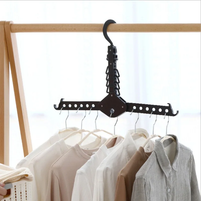 Magic Multi Functional Dual Hanger Closet Organizer Folding Clothes