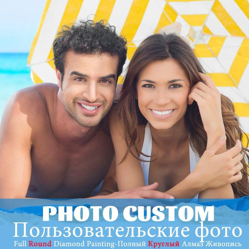 Sunstarry 5D алмазная картина полная круглая фотография на заказ DIY Алмазная вышивка