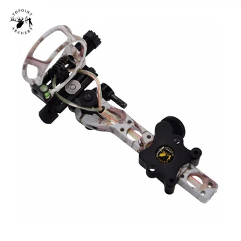 

Compound Bow Sight 5 Pins 0.019" with Micro Adjust Detachable Bracket TP7550-CAMO for Compound Bow Hunting Archery