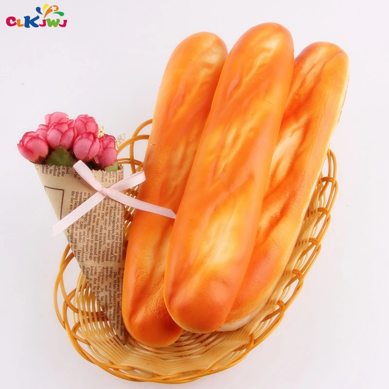 CLKJWJ анти-стресс мягкой Squishies длинные хлеб с Мягкий медленный отскок унисекс