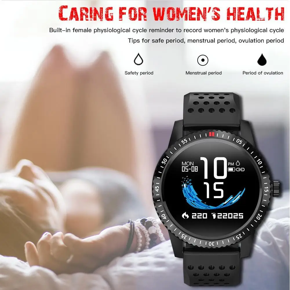 

T1 Smartwatch IP67 Waterproof Wearable Device Heart Rate Monitor Color Display Smart Watch For Android IOS 30 Days Standby