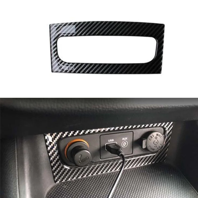 Углеродное волокно внутренний держатель для рулевого колеса переключатель панель литья отделка вентиляционное отверстие крышка аксессуары для Kia Sportage R 2011