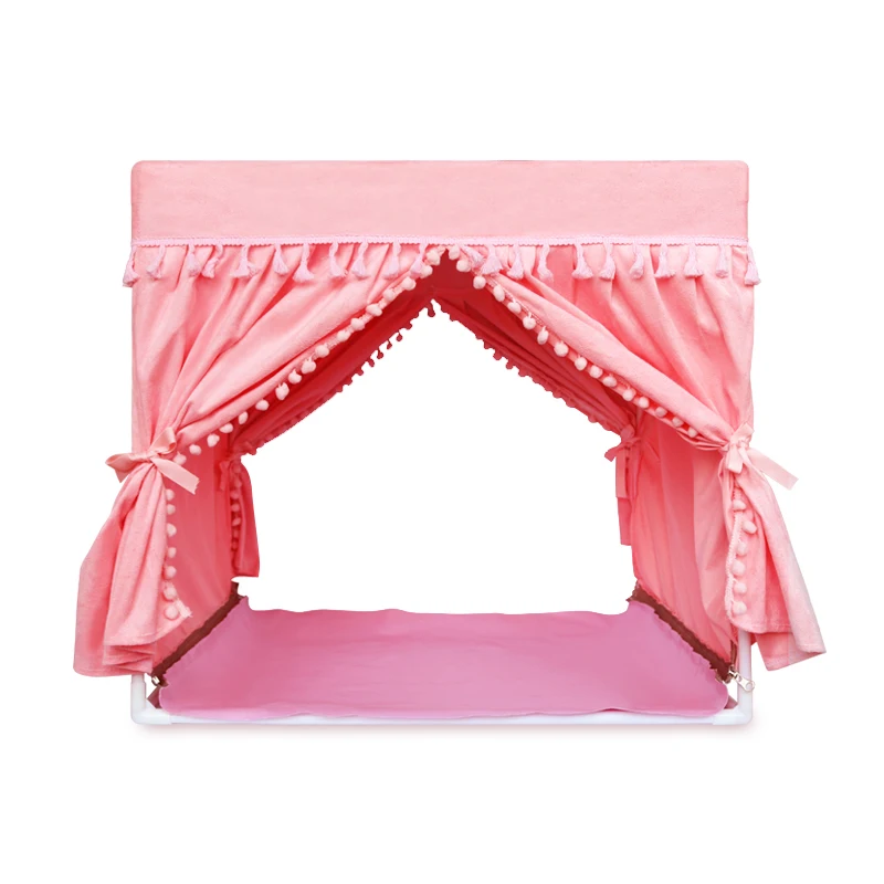 Princess Home For Dog Luxury Winter Summer Pet Court Kennel House With Cushion Bed Mats For Puppies Animal Yorkshire BeddingS Princess Home For Dog Luxury Winter Summer Pet Court Kennel House With Cushion Bed Mats For Puppies Animal Yorkshire BeddingS