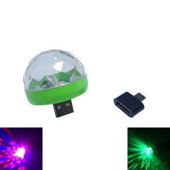

magic ball light RGB mini LED Bulb lamp USB Power Music Sound Control Stage light KTV Disco Microphone lighting Type-C / Micro
