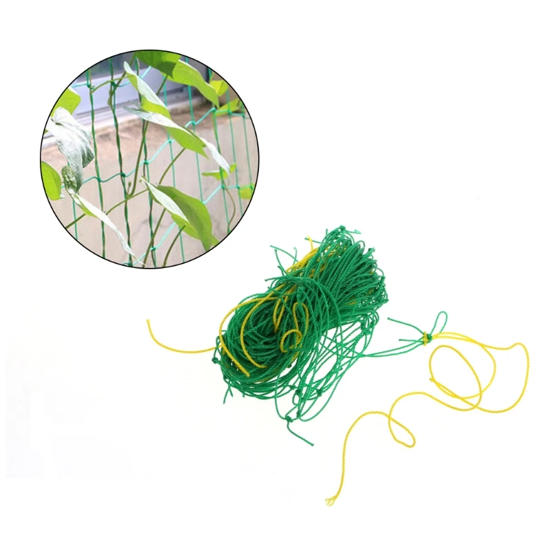 Садовые зеленые нейлоновые шпалеры поддержка для плетения скалолазания фасоли сетки для выращивания забор скалолазание сеть M28 дропшиппинг