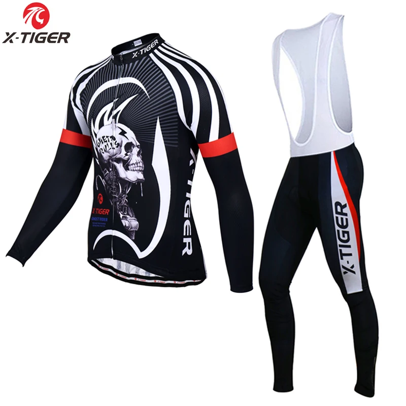 

X-Tiger 2017 Winter Thermal Fleece Cycling Jersey Maillot Ropa Ciclismo MTB Long Sleeve Super Warm Bike Wear Bicycle Clothing